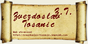 Zvezdoslav Tošanić vizit kartica